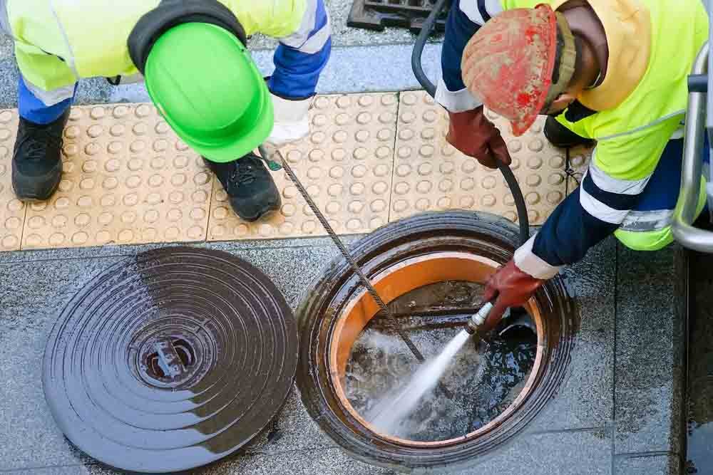 Clogged pipe line Clogged pipe line